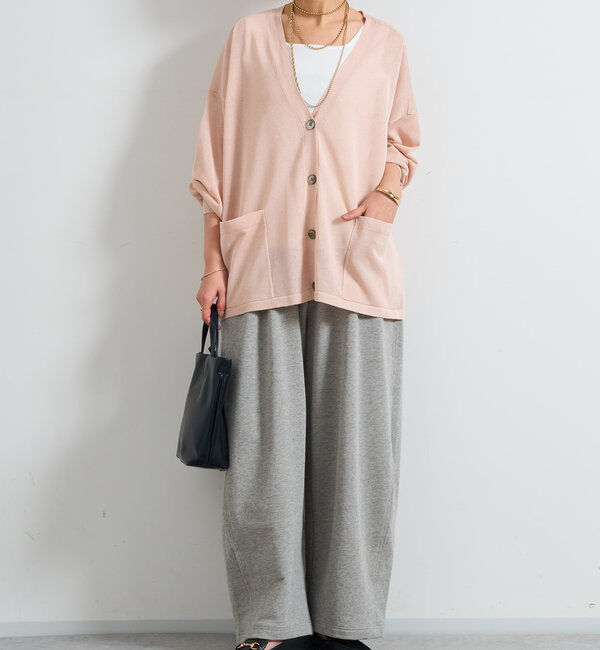  「《UVカット・接触冷感》多機能アウトポケットカーディガン」|ニット・セーター|