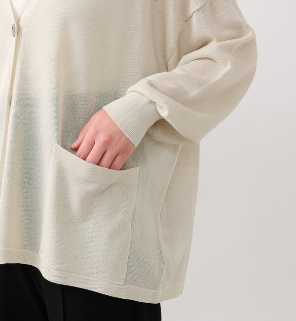  「《UVカット・接触冷感》多機能アウトポケットカーディガン」|ニット・セーター|