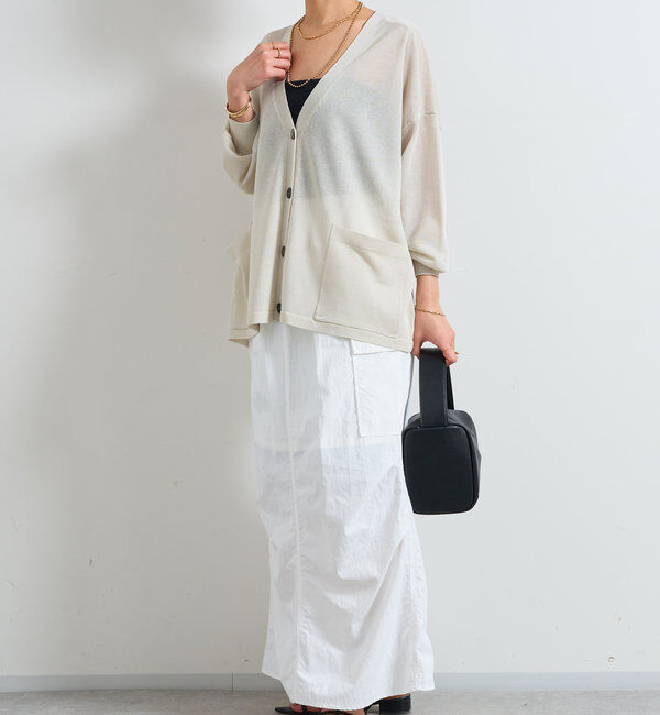  「《UVカット・接触冷感》多機能アウトポケットカーディガン」|ニット・セーター|