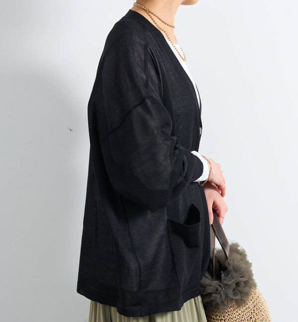  「《UVカット・接触冷感》多機能アウトポケットカーディガン」|ニット・セーター|