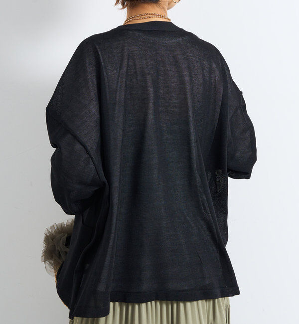  「《UVカット・接触冷感》多機能アウトポケットカーディガン」|ニット・セーター|