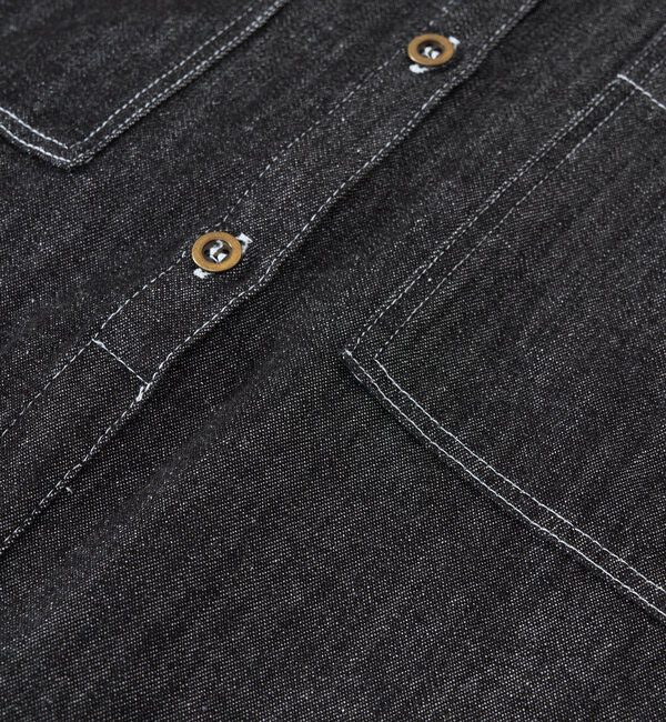  「《2サイズ・大人カジュアルなムードに》半袖デニムシャツワンピース」|その他|