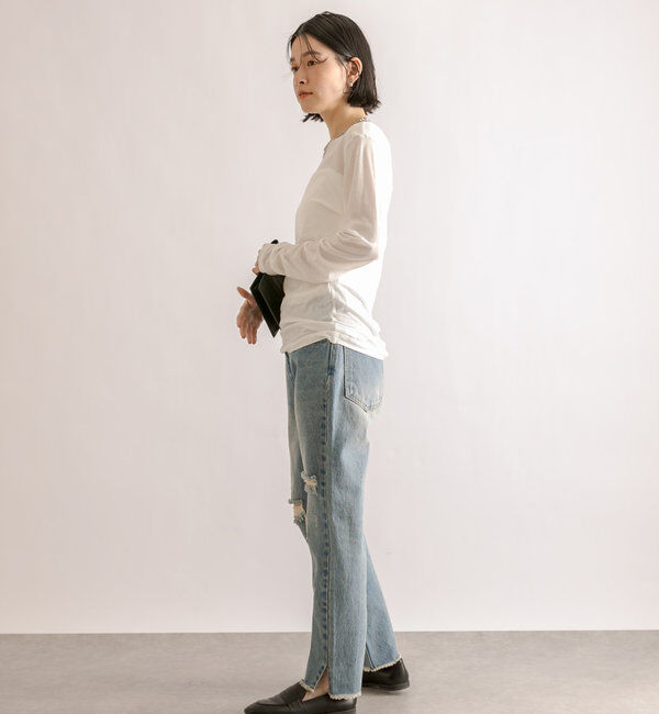  「【MONN.:.(モン)】シアーロンT」|Tシャツ・カットソー|