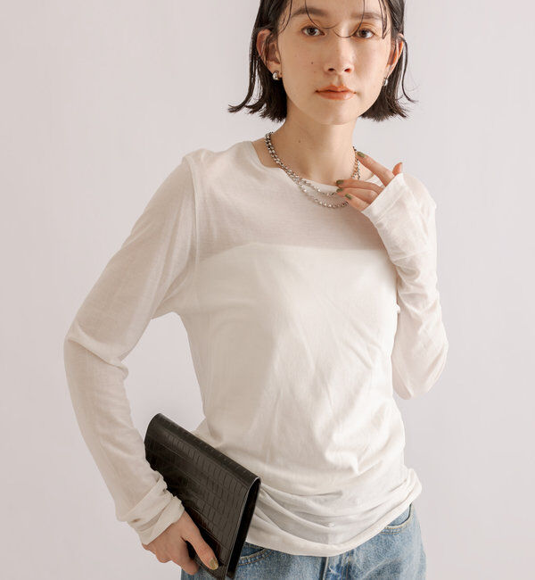  「【カップ付きで楽ちん】カップインブラトップ」|キャミソール|