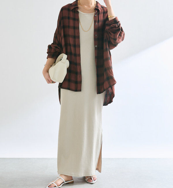  「【マイナス3kg/レビュー高評価☆】2WAYリブタンクワンピース」|ワンピース|