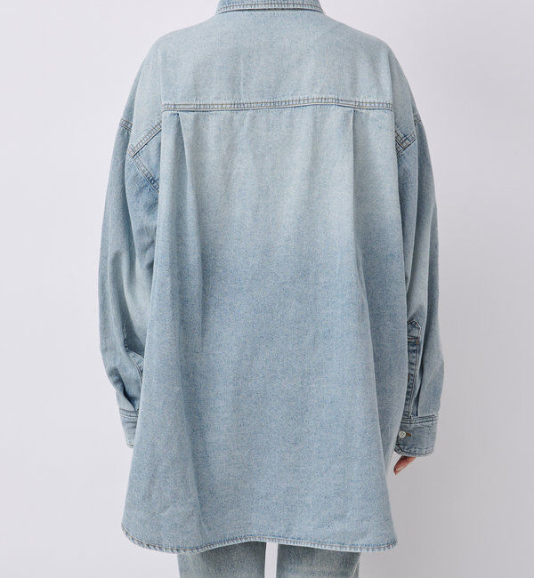  「【名品/リバイバル】【MONN.:.(モン)】Lightビッグデニムシャツ」|シャツ・ブラウス|