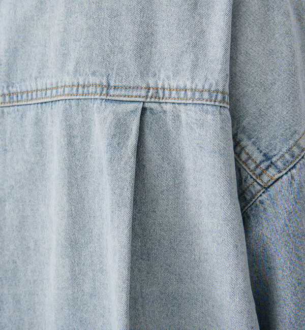  「【名品/リバイバル】【MONN.:.(モン)】Lightビッグデニムシャツ」|シャツ・ブラウス|