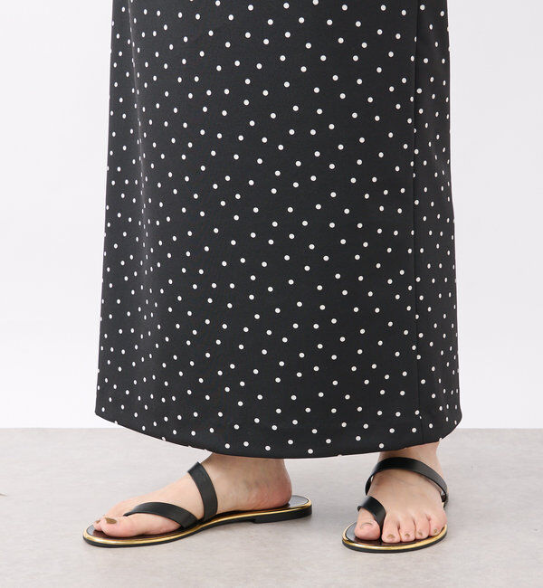  「【ストレッチ◎】ドットIラインタイトスカート」|スカート|