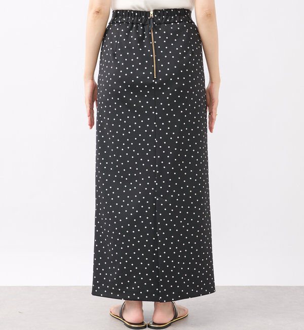  「【ストレッチ◎】ドットIラインタイトスカート」|スカート|