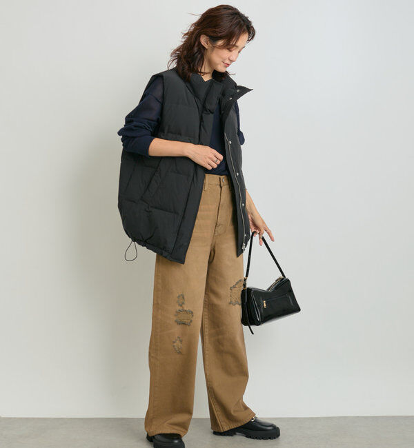  「【MONN.:.(モン)】ハイライズダメージDENIM」|デニム|