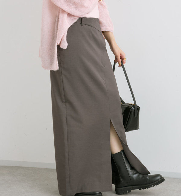  「【さり気ない存在感】ラップスラックススカート」|スカート|