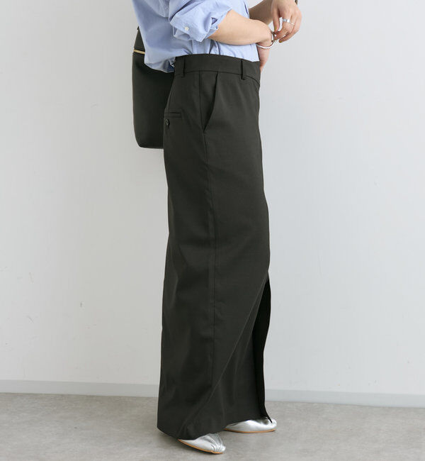  「【さり気ない存在感】ラップスラックススカート」|スカート|