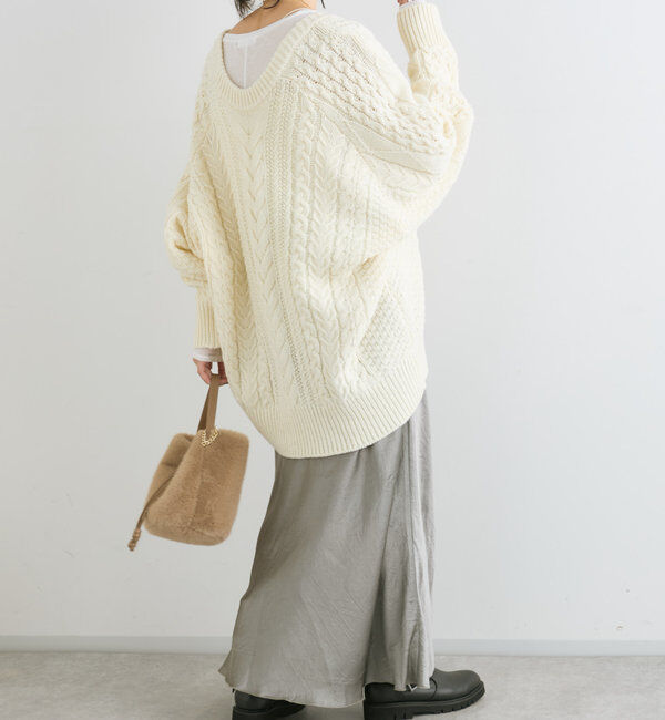  「【華やかな光沢感】ワッシャーサテンバイアススカート」|スカート|