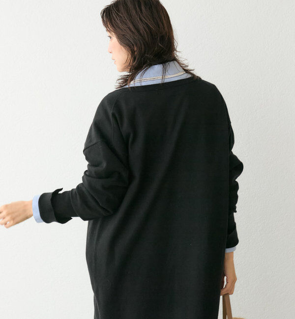  「【抜け感◎】ディープVニットワンピース」|ワンピース|