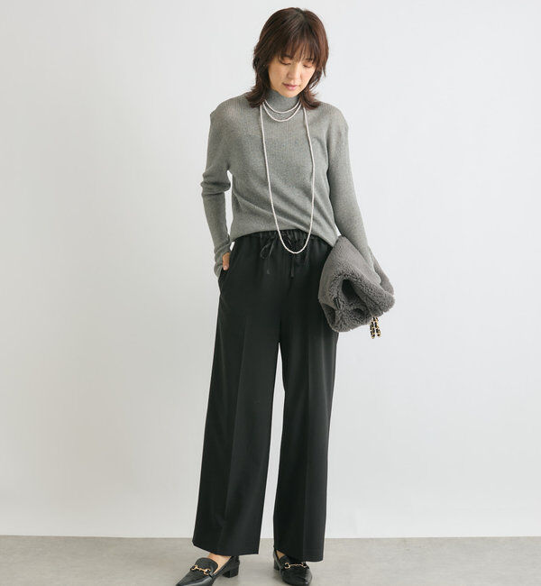  「【レイヤードにも使える】シアータートルニット」|ニット・セーター|