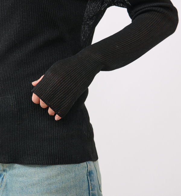  「【レイヤードにも使える】シアータートルニット」|ニット・セーター|