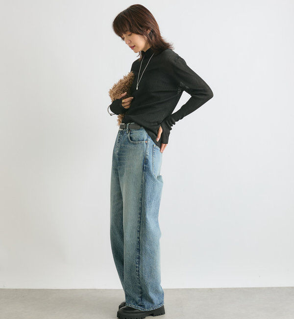  「【レイヤードにも使える】シアータートルニット」|ニット・セーター|