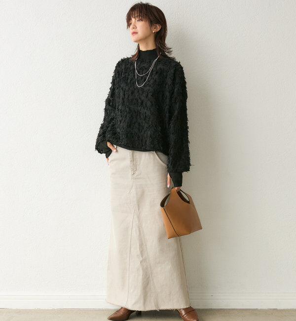  「【レイヤードにも使える】シアータートルニット」|ニット・セーター|