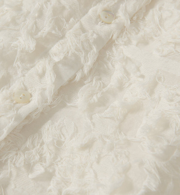  「【着映え◎】カットジャガードフレンチシャツ」|シャツ・ブラウス|