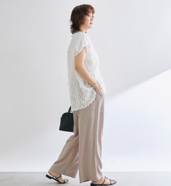  「【着映え◎】カットジャガードフレンチシャツ」|シャツ・ブラウス|