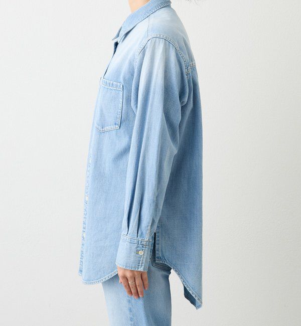  「予約【RIMH（リムエイチ）】ショルダーパッドロングシャツ」|シャツ・ブラウス|