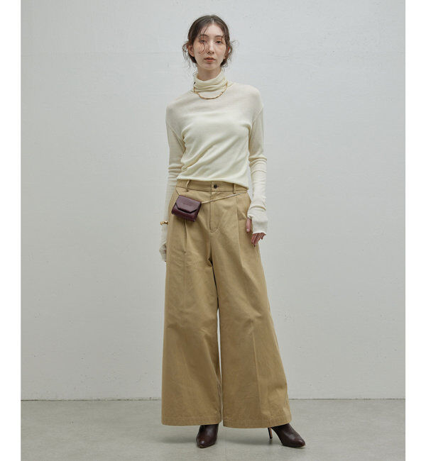  「【使用禁止！】リブタートルニット」|ニット・セーター|