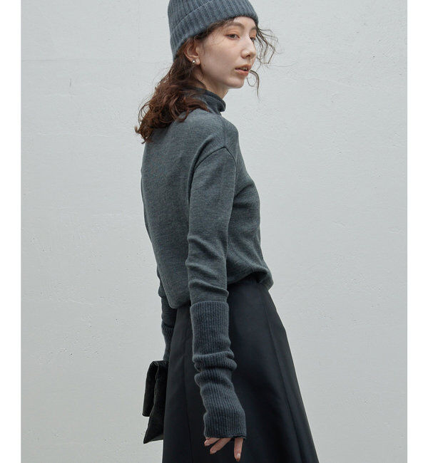  「【使用禁止！】リブタートルニット」|ニット・セーター|