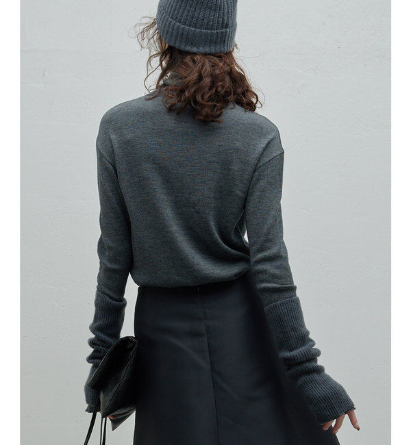  「【使用禁止！】リブタートルニット」|ニット・セーター|