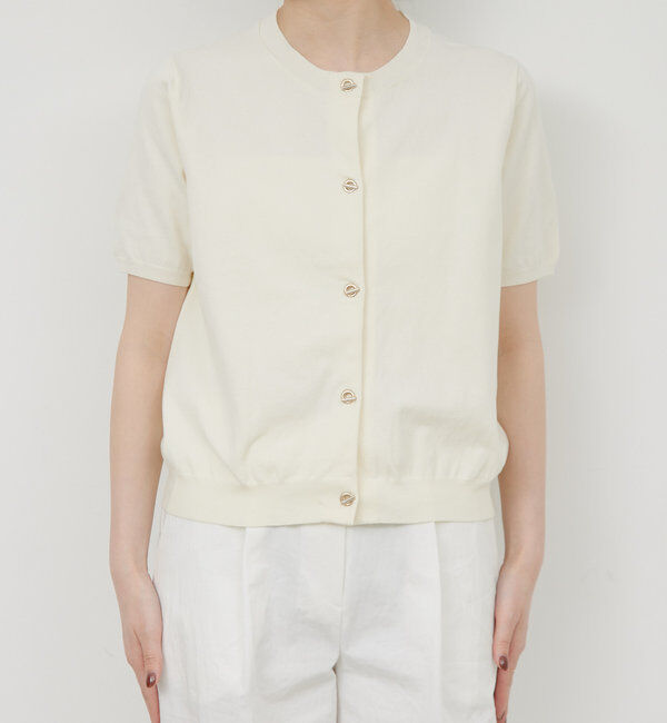  「Tバーハーフスリーブカーディガン」|ニット・セーター|