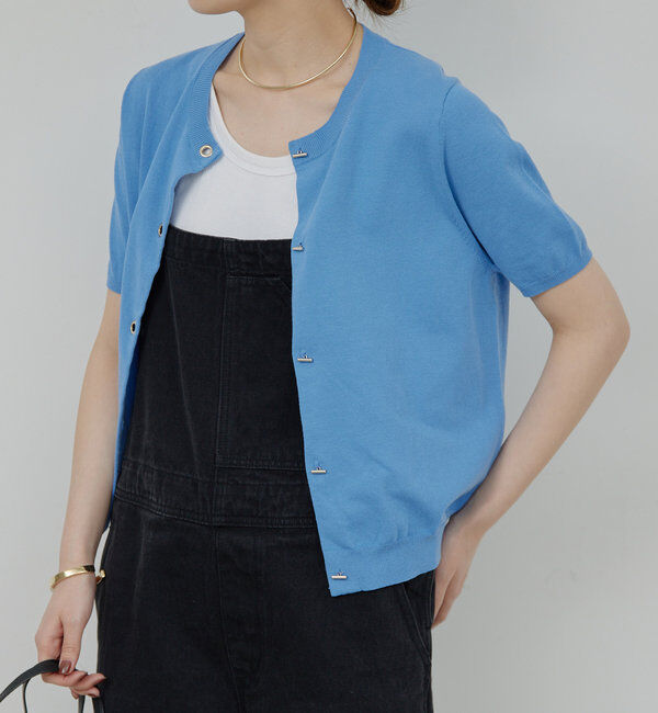  「Tバーハーフスリーブカーディガン」|ニット・セーター|