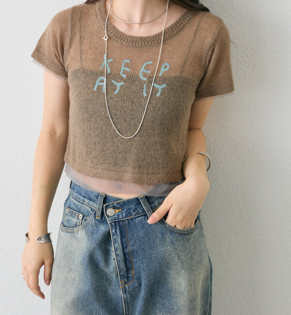  「刺繍チビニット」|ニット・セーター|