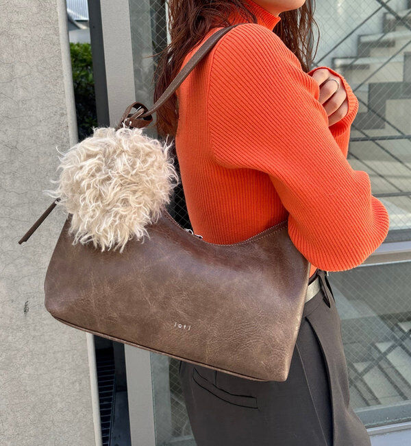  「loti ファーポーチ付きホーボーBAG」|トートバッグ|