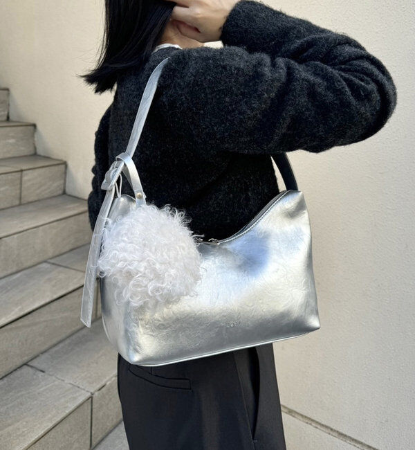  「loti ファーポーチ付きホーボーBAG」|トートバッグ|