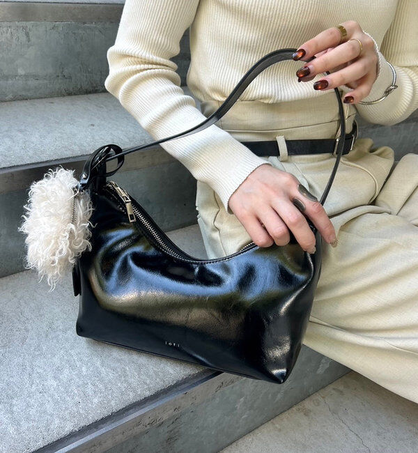  「loti ファーポーチ付きホーボーBAG」|トートバッグ|