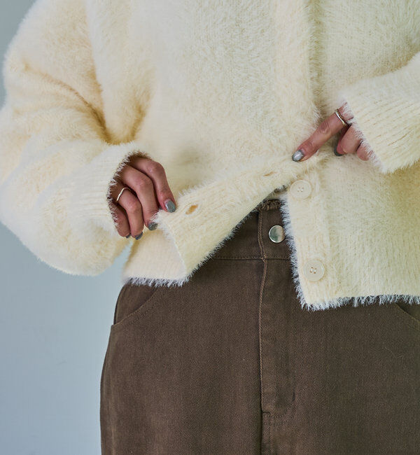  「ミンクライクカーディガン」|カーディガン|