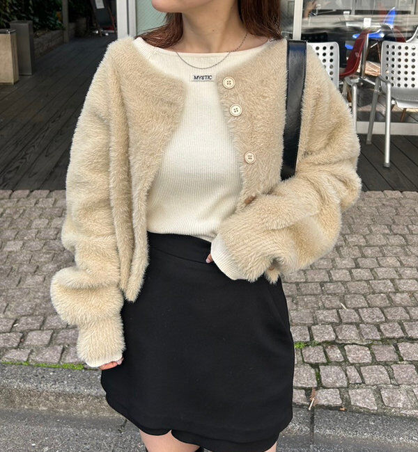  「ミンクライクカーディガン」|カーディガン|