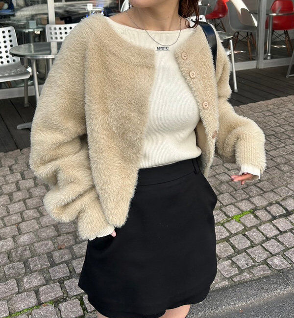  「ミンクライクカーディガン」|カーディガン|