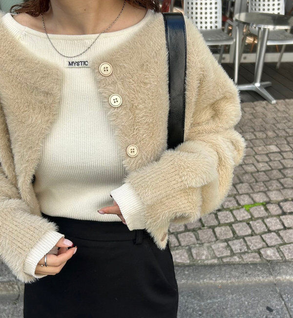  「ミンクライクカーディガン」|カーディガン|