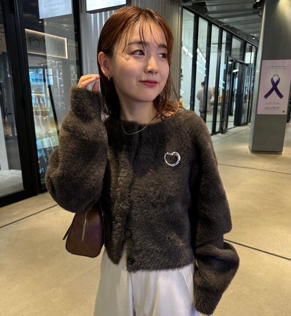  「ミンクライクカーディガン」|カーディガン|