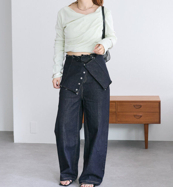  「【大人気シリーズ/8色展開】オフショルロングTシャツ※EC限定カラーあり」|Tシャツ・カットソー|