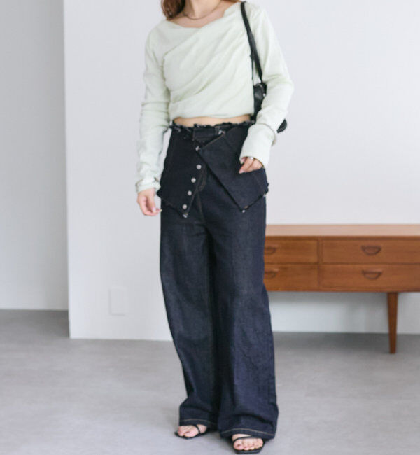  「【大人気シリーズ/8色展開】オフショルロングTシャツ※EC限定カラーあり」|Tシャツ・カットソー|