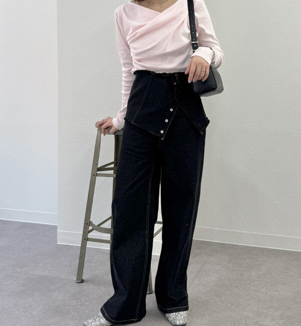  「【大人気シリーズ/8色展開】オフショルロングTシャツ※EC限定カラーあり」|Tシャツ・カットソー|