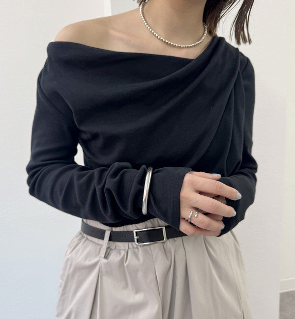  「【大人気シリーズ/8色展開】オフショルロングTシャツ※EC限定カラーあり」|Tシャツ・カットソー|