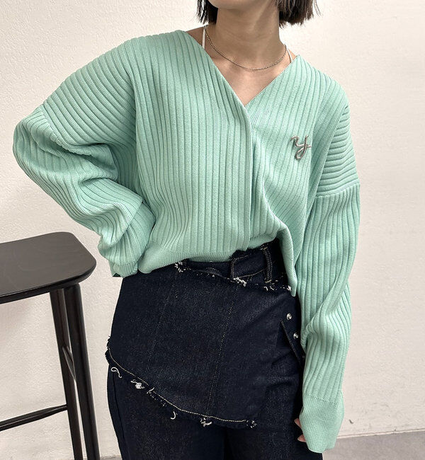  「Vワイドショートカーディガン」|カーディガン|