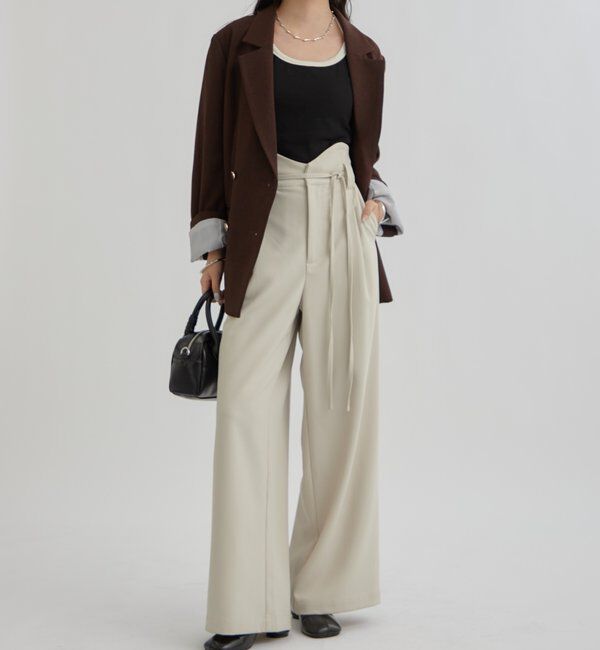  「カップ付き 配色キャミ」|キャミソール|