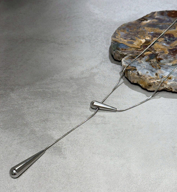  「【GALENA/ガレナ】スライドドロップネックレス」|リング|