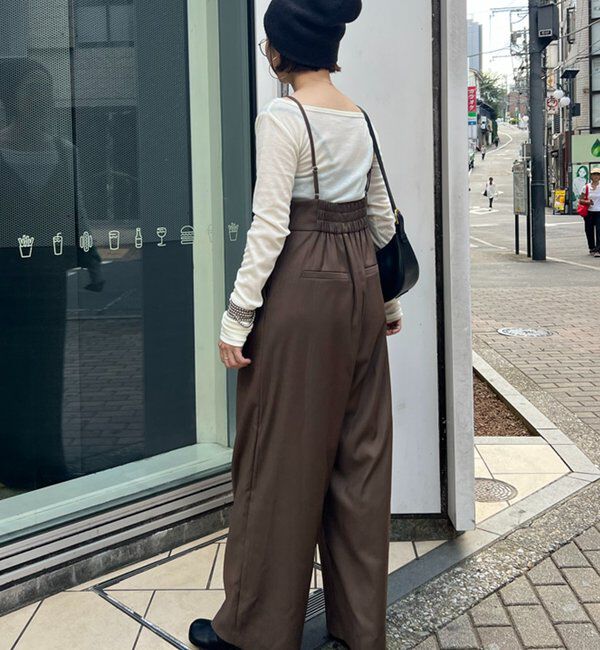  「【＠___kuuu__コラボカラー登場！】Vキャミサロペット」|ワンピース|