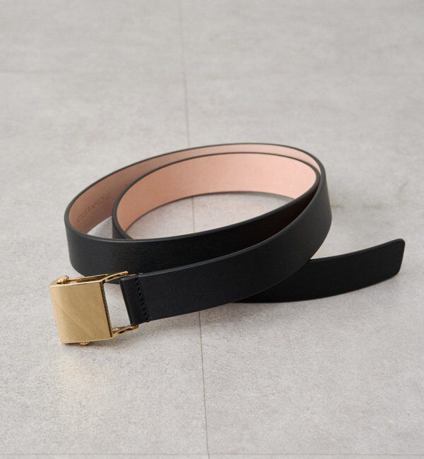  「ATELIER AMBOISE レザーガチャベルト」|ベルト|ブラック