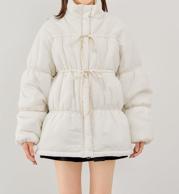  「リボンギャザー中綿ブルゾン」|その他|