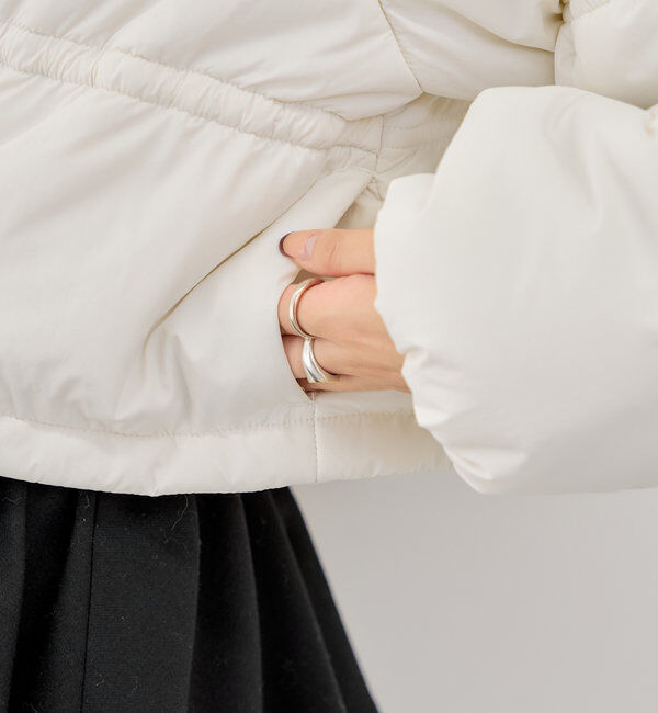  「リボンギャザー中綿ブルゾン」|その他|